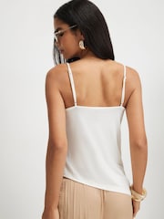 River Island Cream Sleeveless Beaded Cami Top - Image 2 of 4