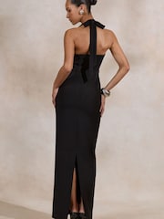 Club L London Black Heloira Sweetheart-Neck Maxi Dress - Image 2 of 6