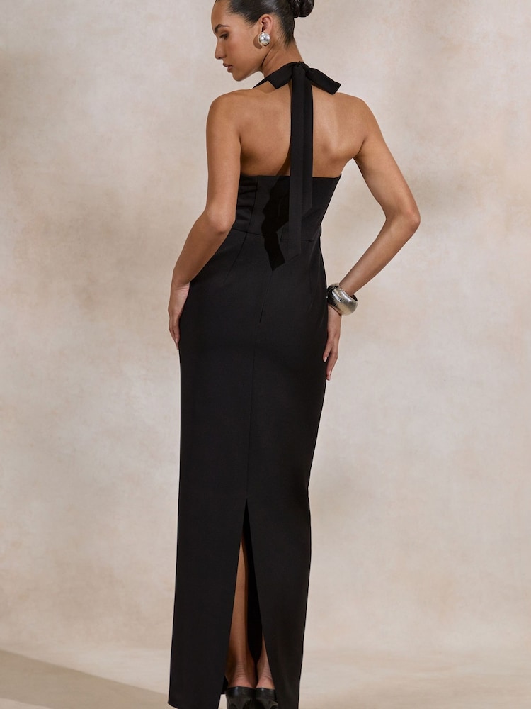 Club L London Black Heloira Sweetheart-Neck Maxi Dress - Image 2 of 6