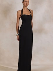 Club L London Black Heloira Sweetheart-Neck Maxi Dress - Image 5 of 6