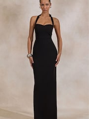 Club L London Black Heloira Sweetheart-Neck Maxi Dress - Image 6 of 6