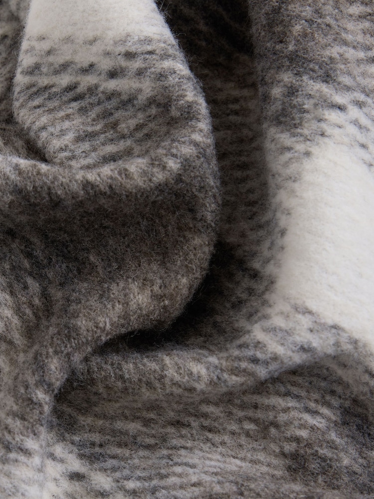 Grey/Stone Check Cosy Brushed Check Pyjama Bottoms - Image 10 of 10