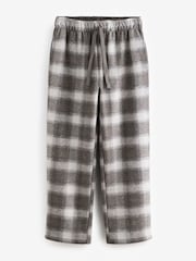 Grey/Stone Check Cosy Brushed Check Pyjama Bottoms - Image 7 of 10