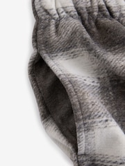 Grey/Stone Check Cosy Brushed Check Pyjama Bottoms - Image 8 of 10