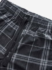 Black Check Cosy Textured Long Pyjama Bottoms - Image 8 of 8
