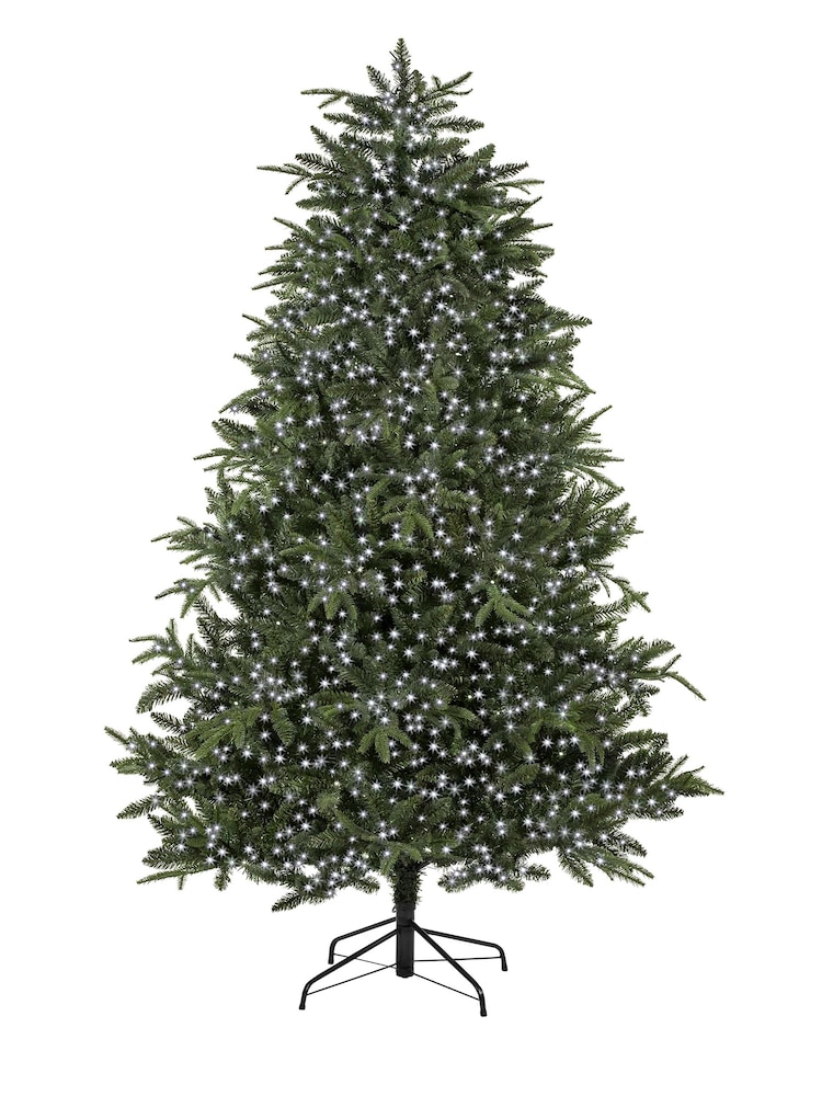 Premier Decorations Ltd White Brite 1000 LED Tree Brights 25m Christmas Lights with Timer - Image 2 of 4