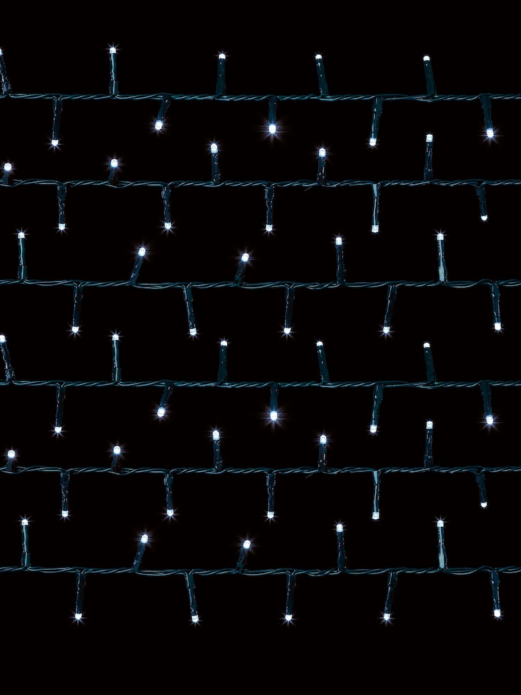 Premier Decorations Ltd White Brite 1000 LED Tree Brights 25m Christmas Lights with Timer - Image 4 of 4