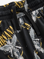 Black/Gold 100% Cotton Nirvana Band Graphic Pyjama Bottoms - Image 7 of 8
