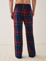 Navy Blue/Red Check Motionflex Cosy Pyjama Bottoms - Image 3 of 7