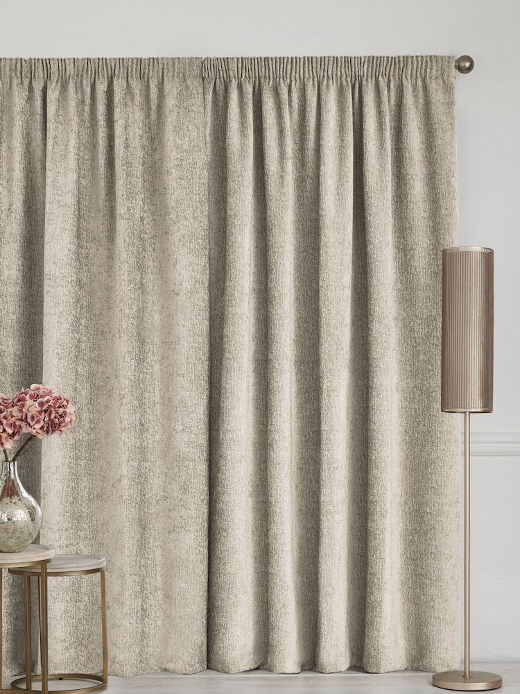 Natural Chenille Made To Measure Curtains - Image 2 of 9