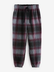 Grey/Red Cosy Brushed Check Pyjama Bottoms - Image 8 of 10
