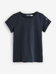 Mint Velvet Blue Cotton Star T-Shirt - Image 7 of 8