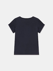 Mint Velvet Blue Cotton Star T-Shirt - Image 8 of 8