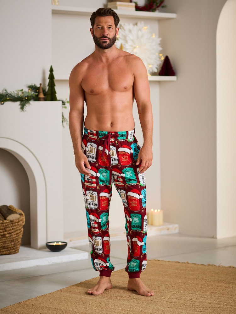 Red Brewdog Christmas License Pyjama Bottoms - Image 2 of 9