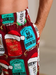 Red Brewdog Christmas License Pyjama Bottoms - Image 4 of 9