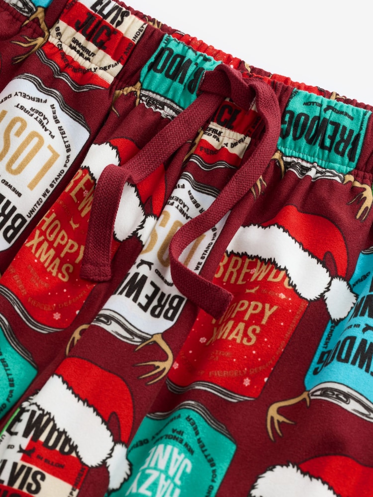 Красный - Brewdog Рождество Лицензионные пижамные штаны - Изображение 9 из 9 Красный - Brewdog Рождество Лицензионные пижамные штаны - Изображение 9 из 9