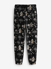 Black 100% Cotton Yoda Star Wars Christmas License Pyjama Bottoms - Image 5 of 7