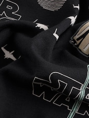 Black 100% Cotton Yoda Star Wars Christmas License Pyjama Bottoms - Image 6 of 7
