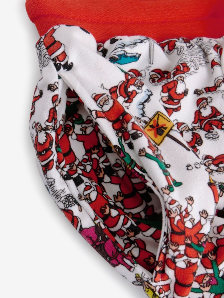 White Where's Wally Christmas License Pyjama Bottoms - Image 10 of 10