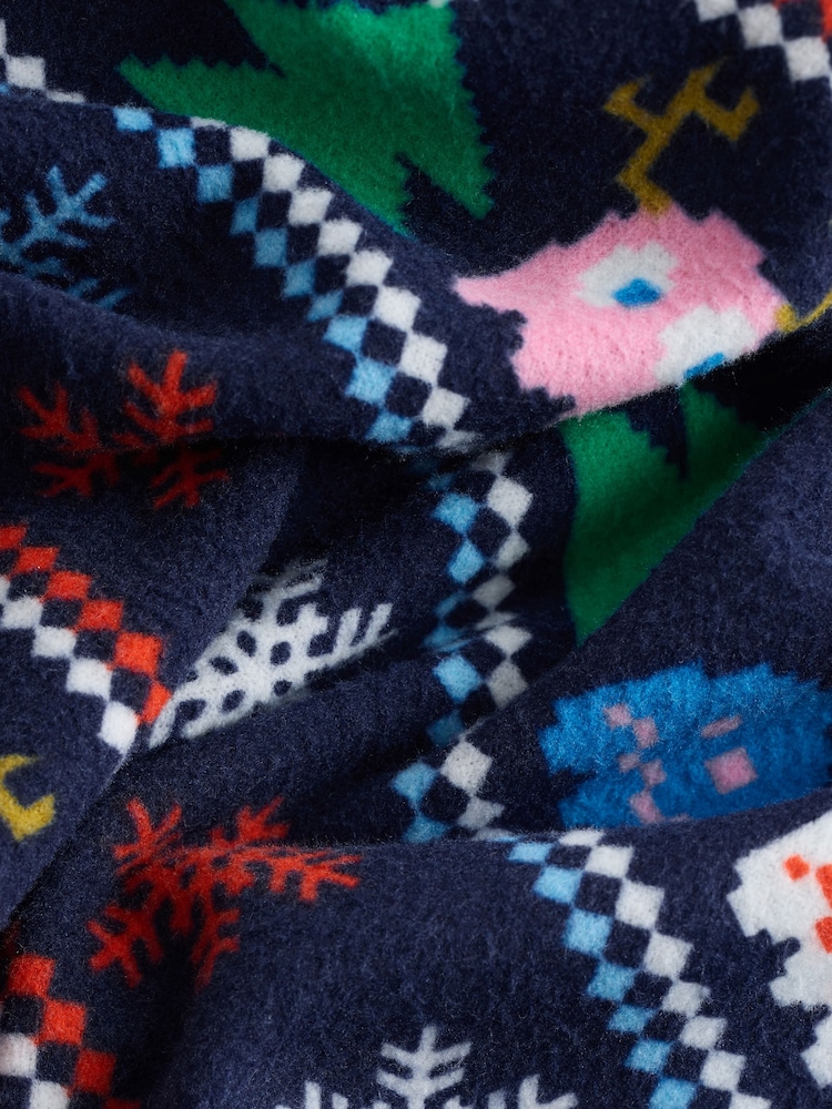 Navy Blue Pac-Man Christmas Cosy Pyjama Bottoms - Image 9 of 9