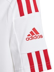 adidas White/Blue/Red Squad 21 Jersey - Image 4 of 5