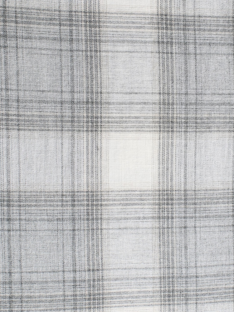 Stone/Grey Check Signature Premium Pyjama Bottoms with Wool - Image 10 of 10