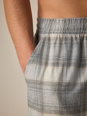 Stone/Grey Check Signature Premium Pyjama Bottoms with Wool - Image 5 of 10