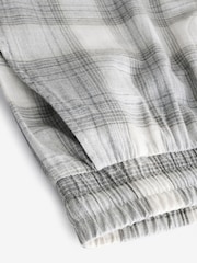 Stone/Grey Check Signature Premium Pyjama Bottoms with Wool - Image 9 of 10