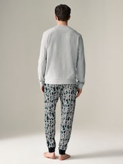 Grey/Blue Keith Haring 100% Cotton Pyjamas - Image 2 of 9