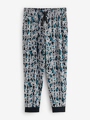Grey/Blue Keith Haring 100% Cotton Pyjamas - Image 7 of 9