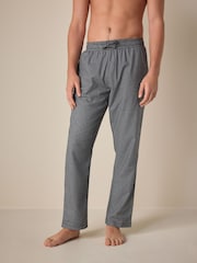 Grey Check Signature Premium Pyjama Bottoms with Wool - Image 1 of 8
