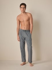 Grey Check Signature Premium Pyjama Bottoms with Wool - Image 2 of 8