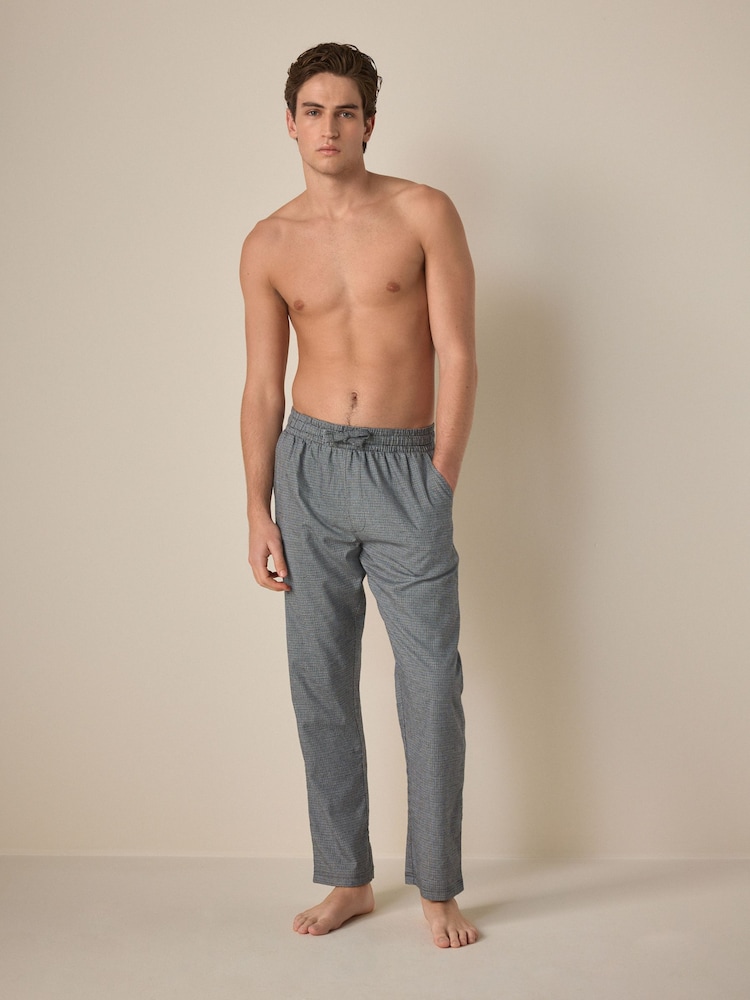 Grey Check Signature Premium Pyjama Bottoms with Wool - Image 2 of 8
