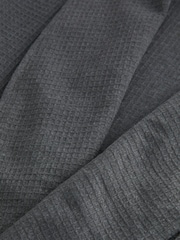 Charcoal Grey Lightweight Waffle Dressing Gown - Image 7 of 7