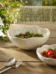 White Cabbage Serveware Set of 2 Bowls - Image 3 of 4