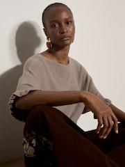 Apricot Natural Soft Knit Batwing Top - Image 5 of 5