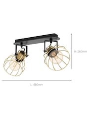 Eglo Black Sambatello Ceiling Spotlight - Image 3 of 3