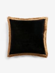 Rockett St George To The Stars Velvet Fringe Feather Filled Cushion - Image 6 of 6