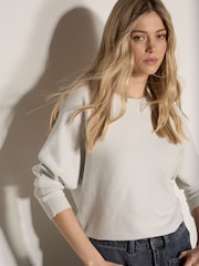 Apricot White Metallic Ribbed Knit Jumper - Image 1 of 5