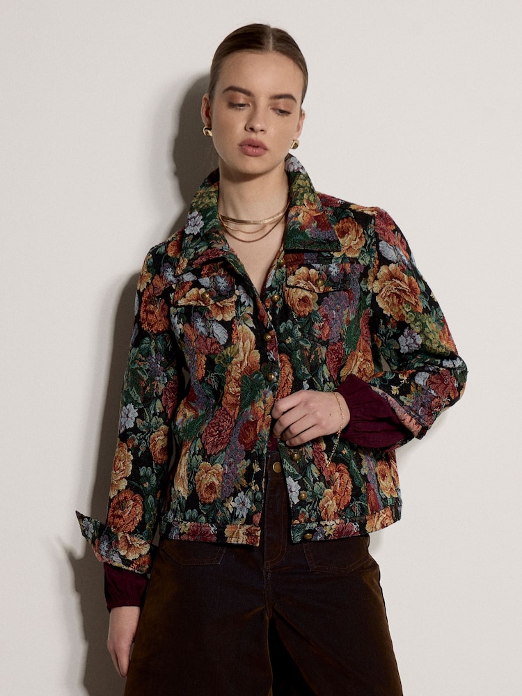 Comprar Chaqueta con estampado tipo tapiz floral de Apricot