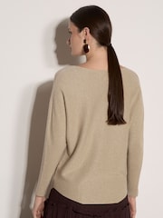 Apricot Gold Metallic Ribbed Knit Jumper - Image 4 of 4