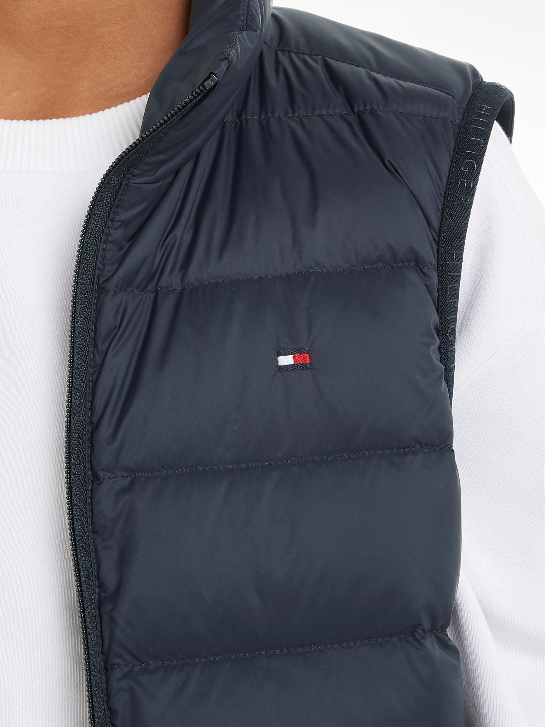 Buy Tommy Hilfiger Blue Unisex Kids Essential Lightweight Down Gilet from Next Luxembourg