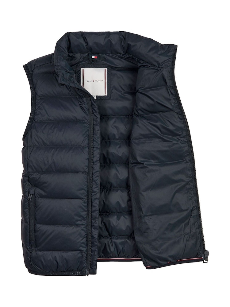 Tommy Hilfiger Blue Unisex Kids Essential Lightweight Down Gilet - Image 7 of 7
