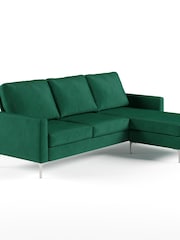 Novogratz Green Chapman Velvet Sectional Sofa - Image 3 of 3