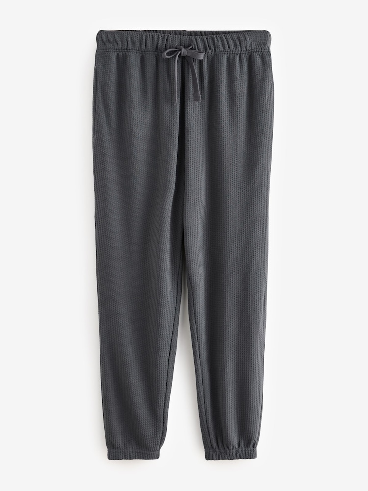 Bleu marine/gris - Bas de pyjama gaufré 2 Lot - Image 10 of 12