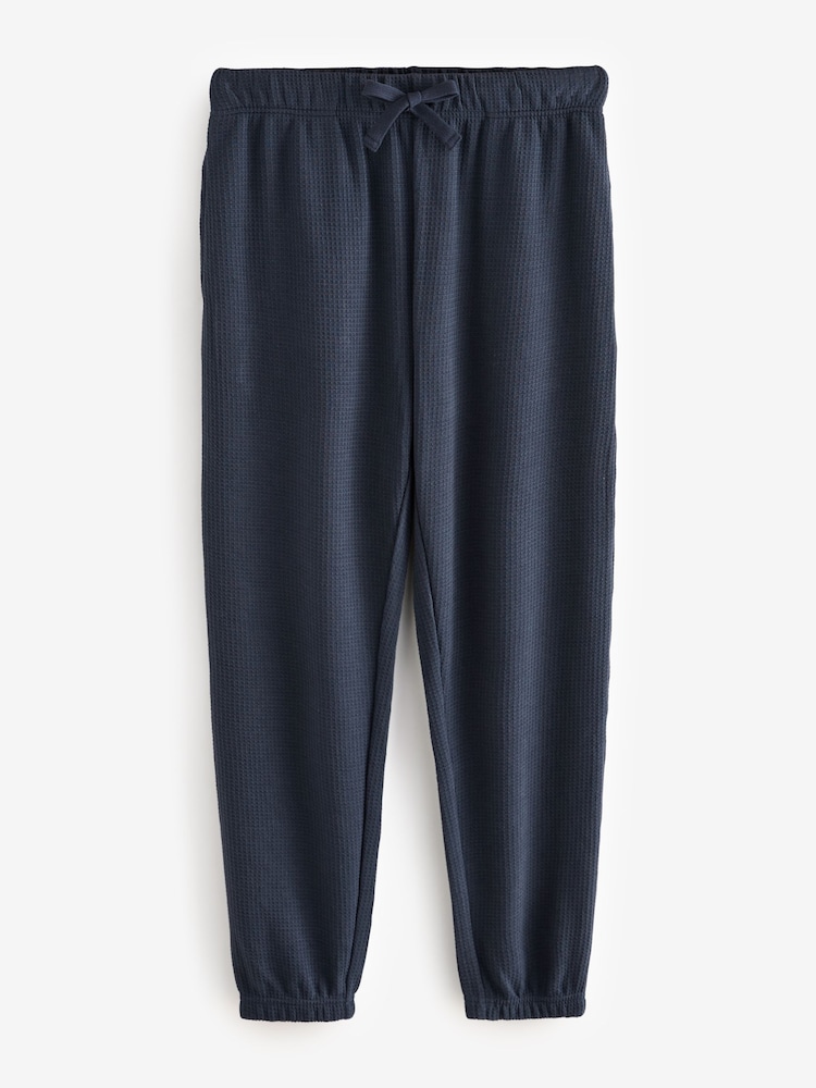 Bleu marine/gris - Bas de pyjama gaufré 2 Lot - Image 11 of 12