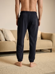 Navy Blue/Grey Waffle Pyjama Bottoms 2 Pack - Image 4 of 12