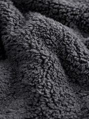Slate Grey Fleece Borg Cuffed Joggers - Image 10 of 10