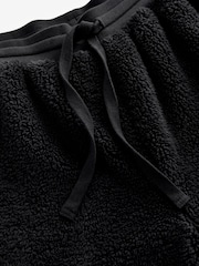 Black Fleece Borg Cuffed Joggers - Image 8 of 10