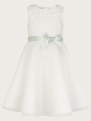 Monsoon Natural Freya 3D Scuba Bridesmaid Dress - Image 1 of 3